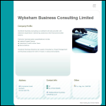 Screen shot of the Wykeham Business Consultants Ltd website.