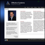 Screen shot of the Effective Management Systems Ltd website.