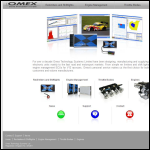 Screen shot of the Omex Technology Systems Ltd website.