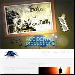 Screen shot of the Accidental Productions Ltd website.