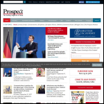 Screen shot of the Prospect Publishing Ltd website.