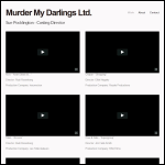 Screen shot of the Murder My Darlings Ltd website.