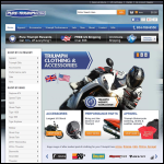 Screen shot of the Triumph Parts & Accessories Ltd website.