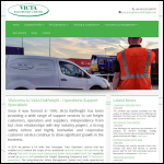 Screen shot of the Victa Railfreight Ltd website.
