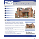 Screen shot of the Wingate Construction Ltd website.