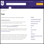 Screen shot of the Consumer Gas Ltd website.