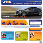 Screen shot of the Vision Vehicle Solutions Ltd website.