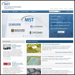 Screen shot of the Mst Systems Ltd website.