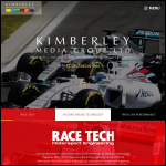 Screen shot of the Racecar Graphic Ltd website.