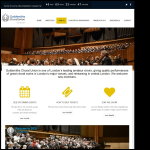 Screen shot of the Goldsmiths Choral Union website.