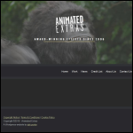 Screen shot of the Animated Extras International Ltd website.