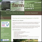Screen shot of the Farm Bits Direct Ltd website.