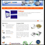 Screen shot of the RF & Noise Components Ltd website.