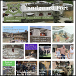 Screen shot of the Landguard Fort Trust website.