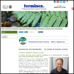 Screen shot of the Terminex Ltd website.