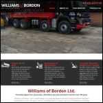 Screen shot of the Williams of Bordon Ltd website.