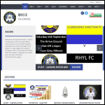 Screen shot of the Rhyl Football Club Bellevue Ltd website.