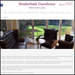 Screen shot of the Heatherbank Guest House Ltd website.