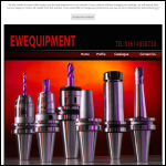 Screen shot of the E.W.Equipment website.