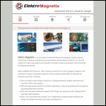 Screen shot of the Elektro Magnetix Ltd website.