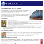 Screen shot of the B.J. Books Ltd website.