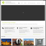 Screen shot of the Meridian Environmental Ltd website.
