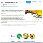 Screen shot of the L & F Electrical Services Ltd website.