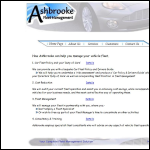 Screen shot of the Ashbrooke Fleet Management Ltd website.