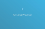 Screen shot of the Authentic Brands Ltd website.