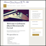 Screen shot of the Johnsons (Barrel Browners) & Co. Ltd website.