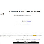 Screen shot of the Frimhurst Farm Industrial Centre Ltd website.