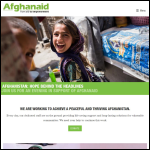 Screen shot of the Afghanaid website.