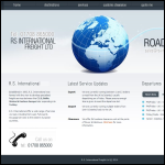 Screen shot of the R.S. International Freight Ltd website.