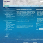 Screen shot of the Min Ltd website.