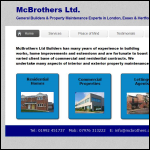 Screen shot of the Mc Brothers Ltd website.