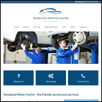 Screen shot of the Hempsted Motor Centre Ltd website.