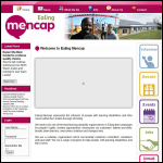 Screen shot of the Ealing Mencap website.