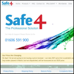 Screen shot of the Safe Solutions (Safe4) Ltd website.