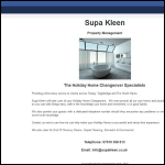 Screen shot of the Supa-kleen Services Ltd website.