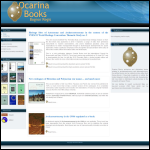 Screen shot of the Ocarina Books Ltd website.