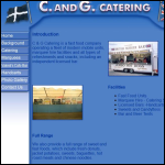 Screen shot of the C. & G. (Catering) Ltd website.