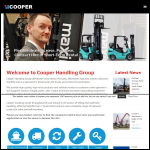 Screen shot of the Cooper Materials Handling Ltd website.