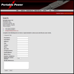 Screen shot of the Portable Power Ltd website.