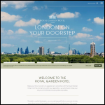 Screen shot of the Royal Garden Hotel Ltd website.