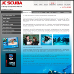 Screen shot of the Learn Scuba Ltd website.