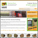 Screen shot of the Kirton Sectional Buildings Ltd website.