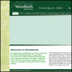 Screen shot of the Woodlands Residential Care Home Ltd website.