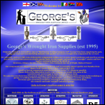 Screen shot of the George's Wrought Iron Supplies Ltd website.