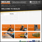 Screen shot of the Seales Road Haulage Ltd website.