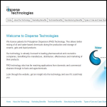 Screen shot of the Disperse Ltd website.